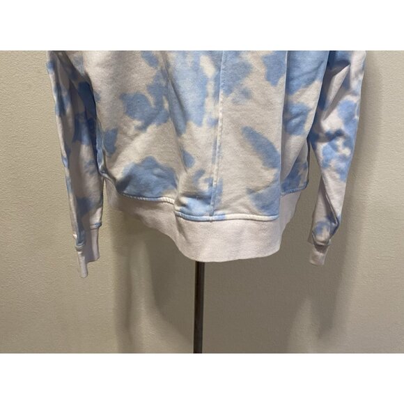 Zyia Active Womens Size XL White & Blue Cloud Pattern Pullover Sweatshirt - Picture 6 of 10